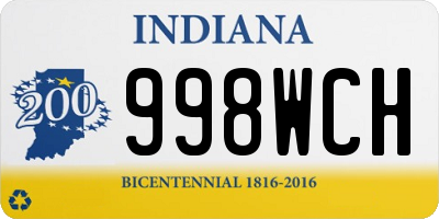 IN license plate 998WCH