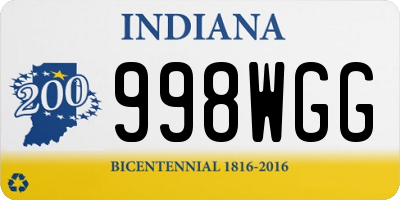 IN license plate 998WGG