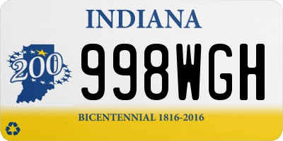 IN license plate 998WGH