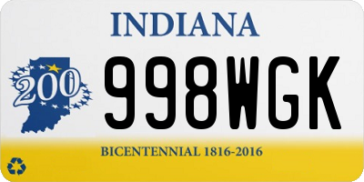 IN license plate 998WGK