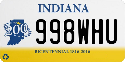 IN license plate 998WHU