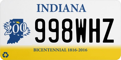 IN license plate 998WHZ