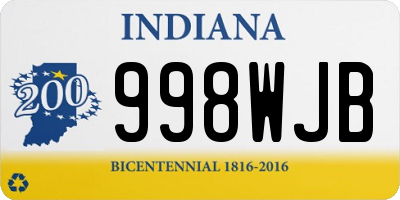 IN license plate 998WJB
