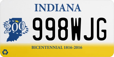 IN license plate 998WJG