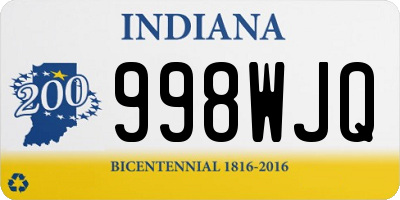 IN license plate 998WJQ