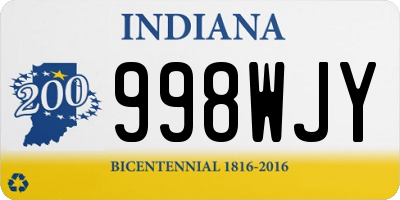 IN license plate 998WJY