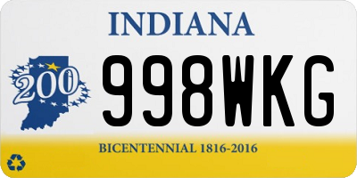 IN license plate 998WKG