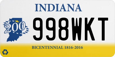 IN license plate 998WKT