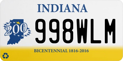 IN license plate 998WLM