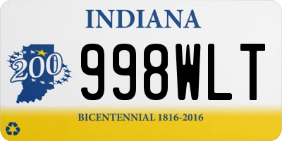 IN license plate 998WLT