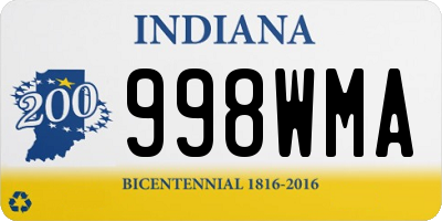 IN license plate 998WMA