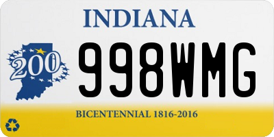 IN license plate 998WMG