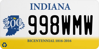 IN license plate 998WMW