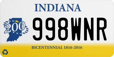 IN license plate 998WNR