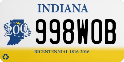 IN license plate 998WOB