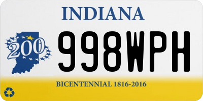 IN license plate 998WPH