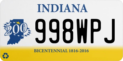 IN license plate 998WPJ