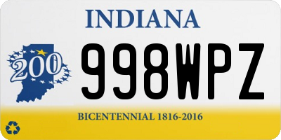 IN license plate 998WPZ