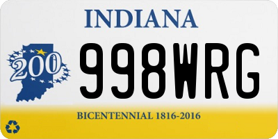 IN license plate 998WRG