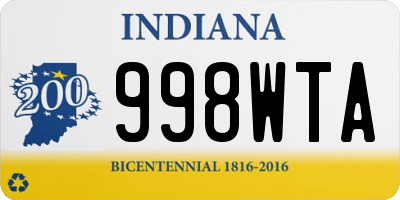 IN license plate 998WTA