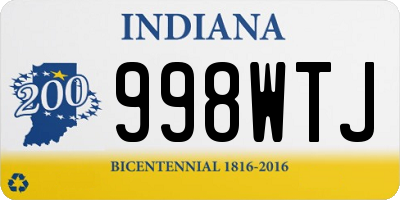 IN license plate 998WTJ