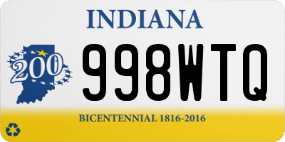 IN license plate 998WTQ
