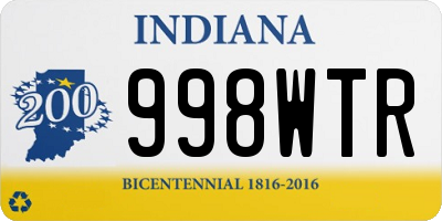 IN license plate 998WTR