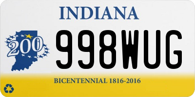 IN license plate 998WUG
