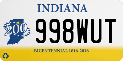 IN license plate 998WUT