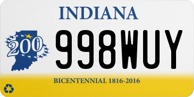 IN license plate 998WUY