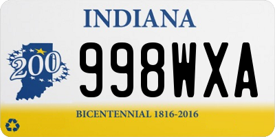 IN license plate 998WXA