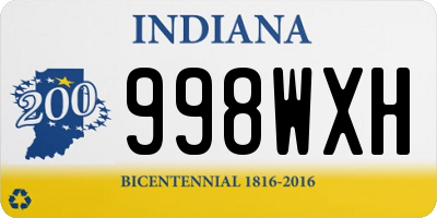 IN license plate 998WXH