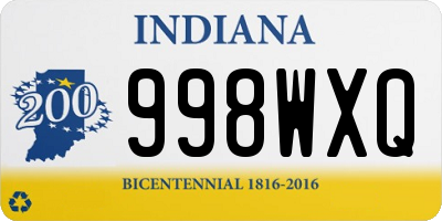 IN license plate 998WXQ