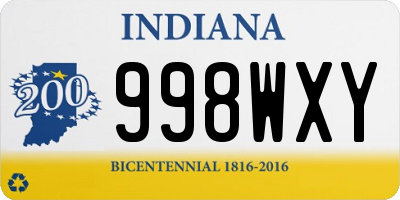 IN license plate 998WXY