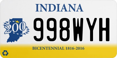 IN license plate 998WYH