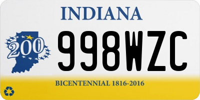 IN license plate 998WZC