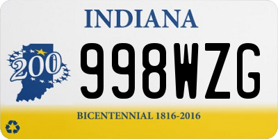 IN license plate 998WZG