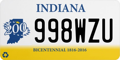 IN license plate 998WZU
