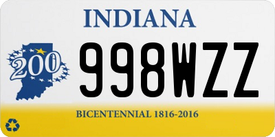 IN license plate 998WZZ