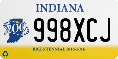 IN license plate 998XCJ