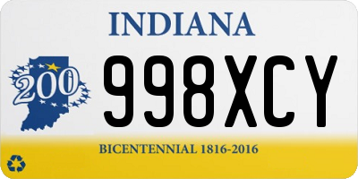 IN license plate 998XCY