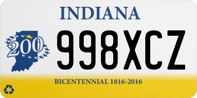 IN license plate 998XCZ