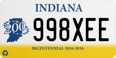 IN license plate 998XEE