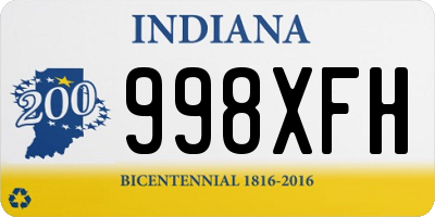 IN license plate 998XFH