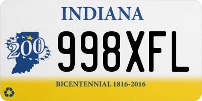 IN license plate 998XFL