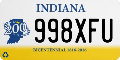 IN license plate 998XFU