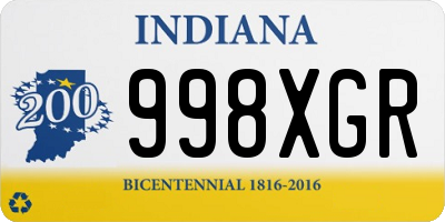 IN license plate 998XGR