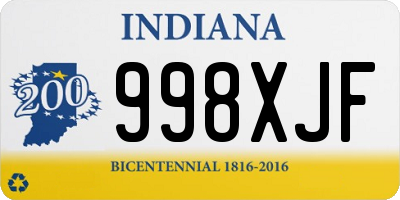 IN license plate 998XJF