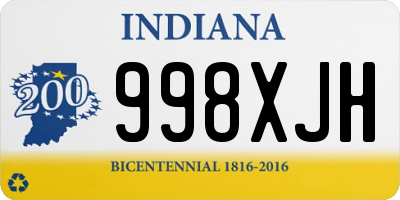 IN license plate 998XJH