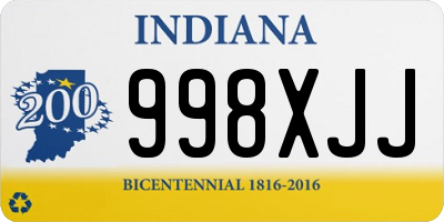 IN license plate 998XJJ